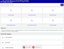 Tablet Screenshot of glasswaremanufacturer.com